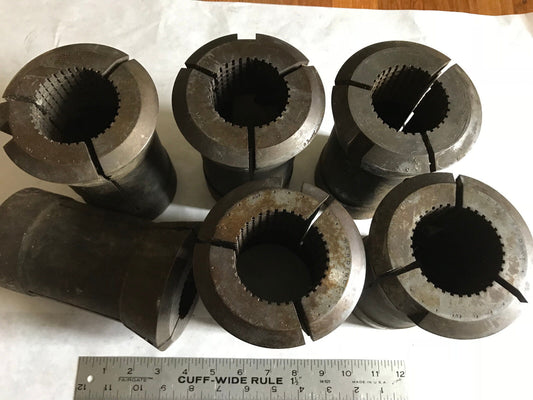 Lot 6 Hardinge 2-1/8" Gridley Round Collet 2-1/8,2-5/8,2 5/8,2 1/4,Aj