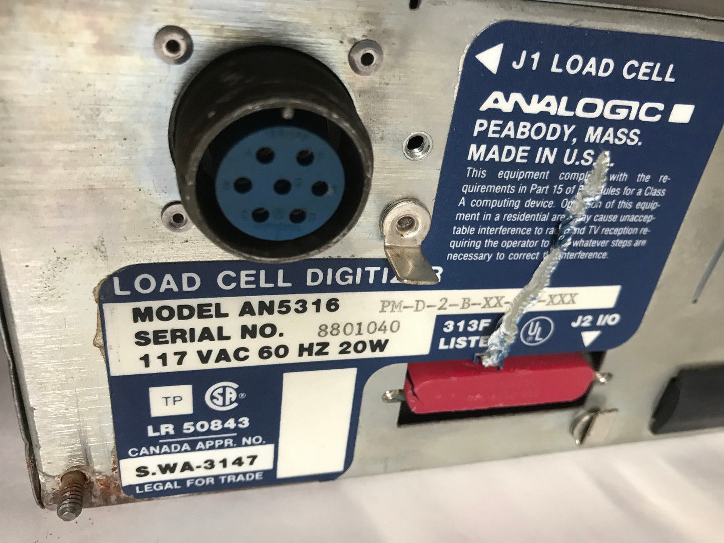 Analogic An5316 Pm-D-2-B-Xx-Xx-Xxx,Analogic An5316 Load Cell Digitizer,Si