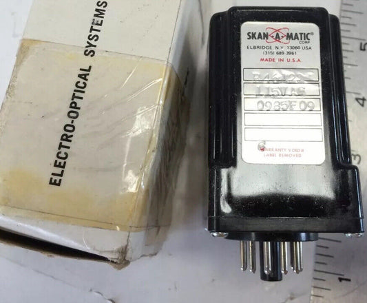 New Skan-A-Matic R46122  Relay Clarostat 115Vsc 11Pin Octal,Cw