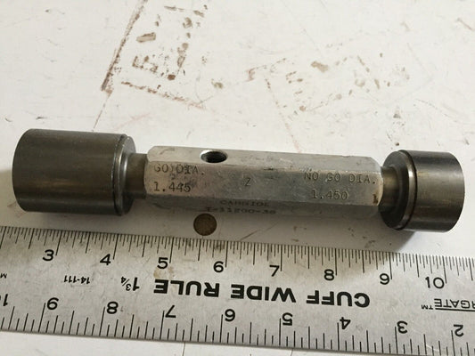 Used  Go No Go Gage, Go Nogo Guage 1.445, 1.450 The Pipe Machinery  ,Am