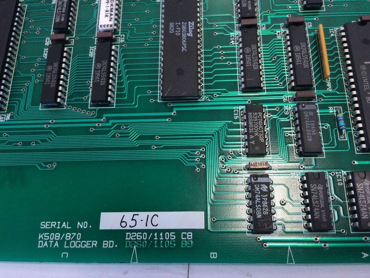 Talyrond 300  D260/1105 C8, K508/870 Data Logger Bd Lef Circuits 38 87 Board,Dj