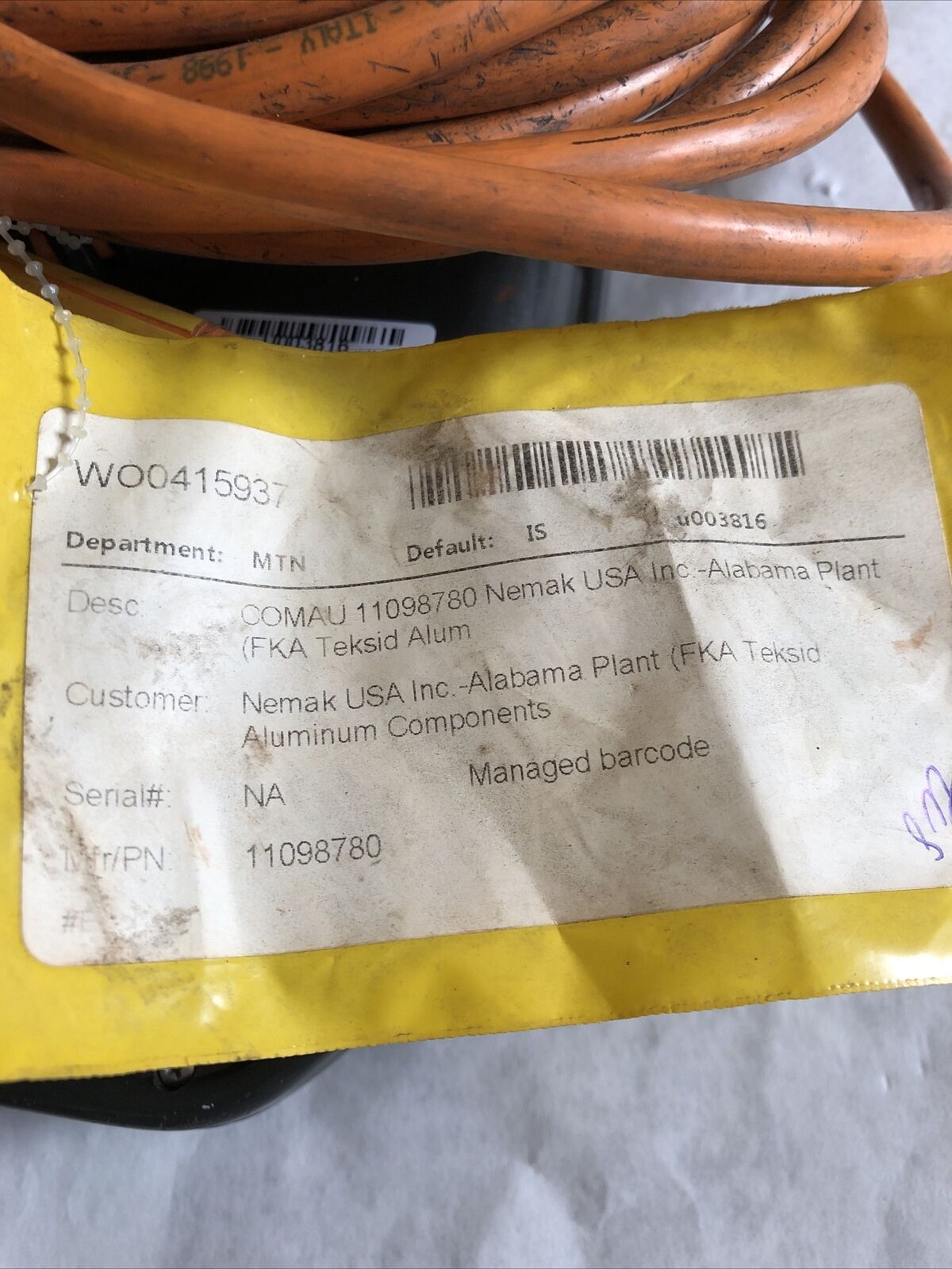 Comau 11098780, Comau Welding Systems,Comau 11098780 Teach Pendant,Bq