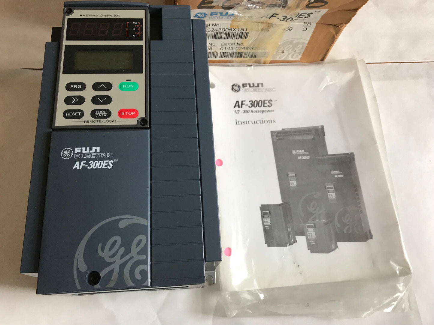 New Fuji Af-300Es Ac Drive, 3 Ph 5 Hp 6Ke$243005X1b1 6Kes243005x1b1 Af-300E$,Et