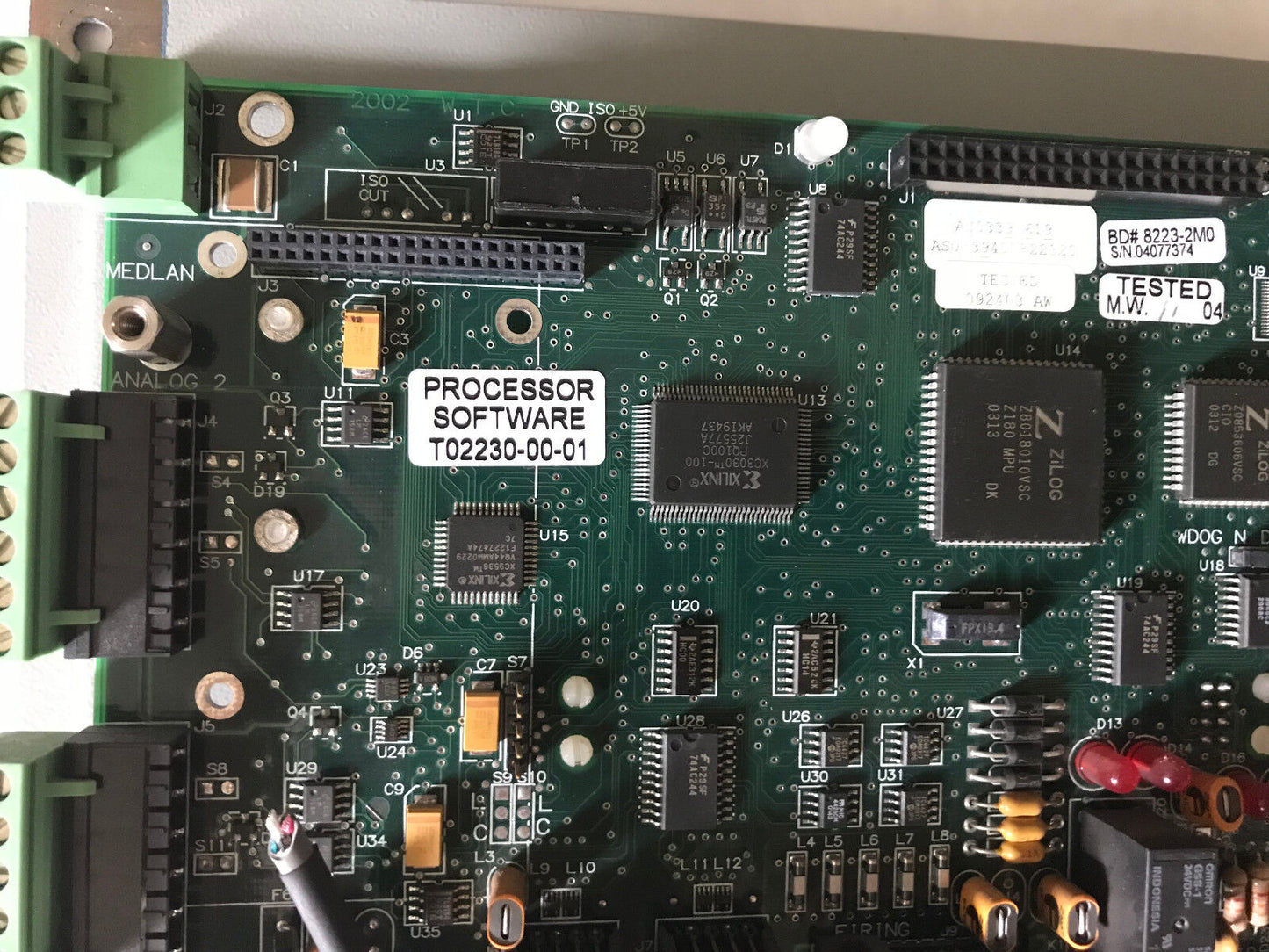 Milling 8223-2M0,2002 Wtc Interface Panel As03391619,Software T02230-00-01,Ec