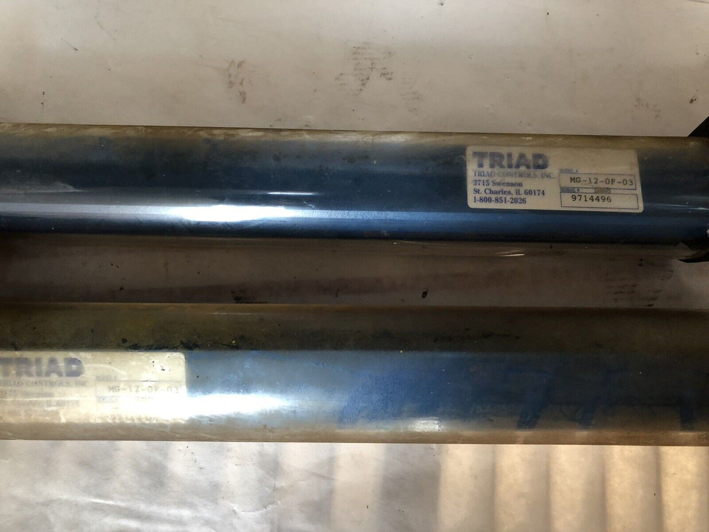 Lot Triad Mg-12-0F-03 Microguard Light Curtain Emitter, Receiver,Dl