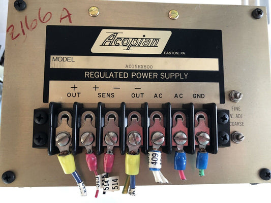 Acopian A015hx800 Regulated Power Supply Ao15hx800,Dk