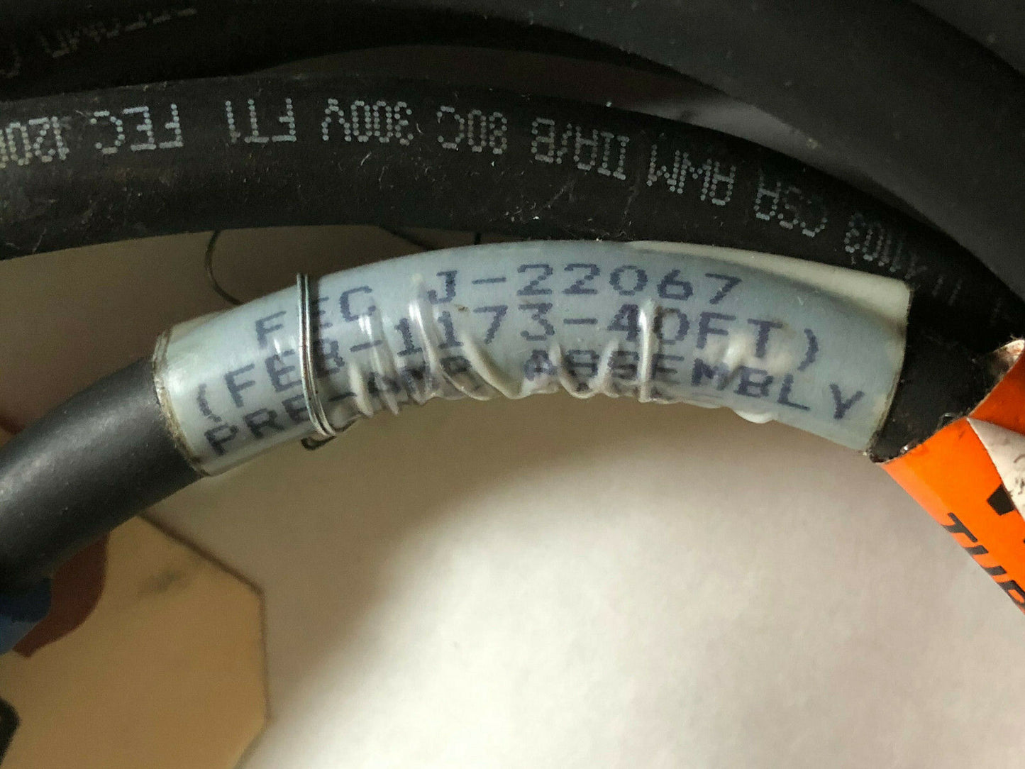 Robotic Fec J-22067,Feb-1173-40Ft Pre-Amp Assem Encoder Servo Spare Calble,Dk