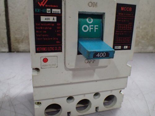 Westhomes Wcm1-400M/3300 Circuit Breaker,3P 400A 800V,Mccb 400A,Bi