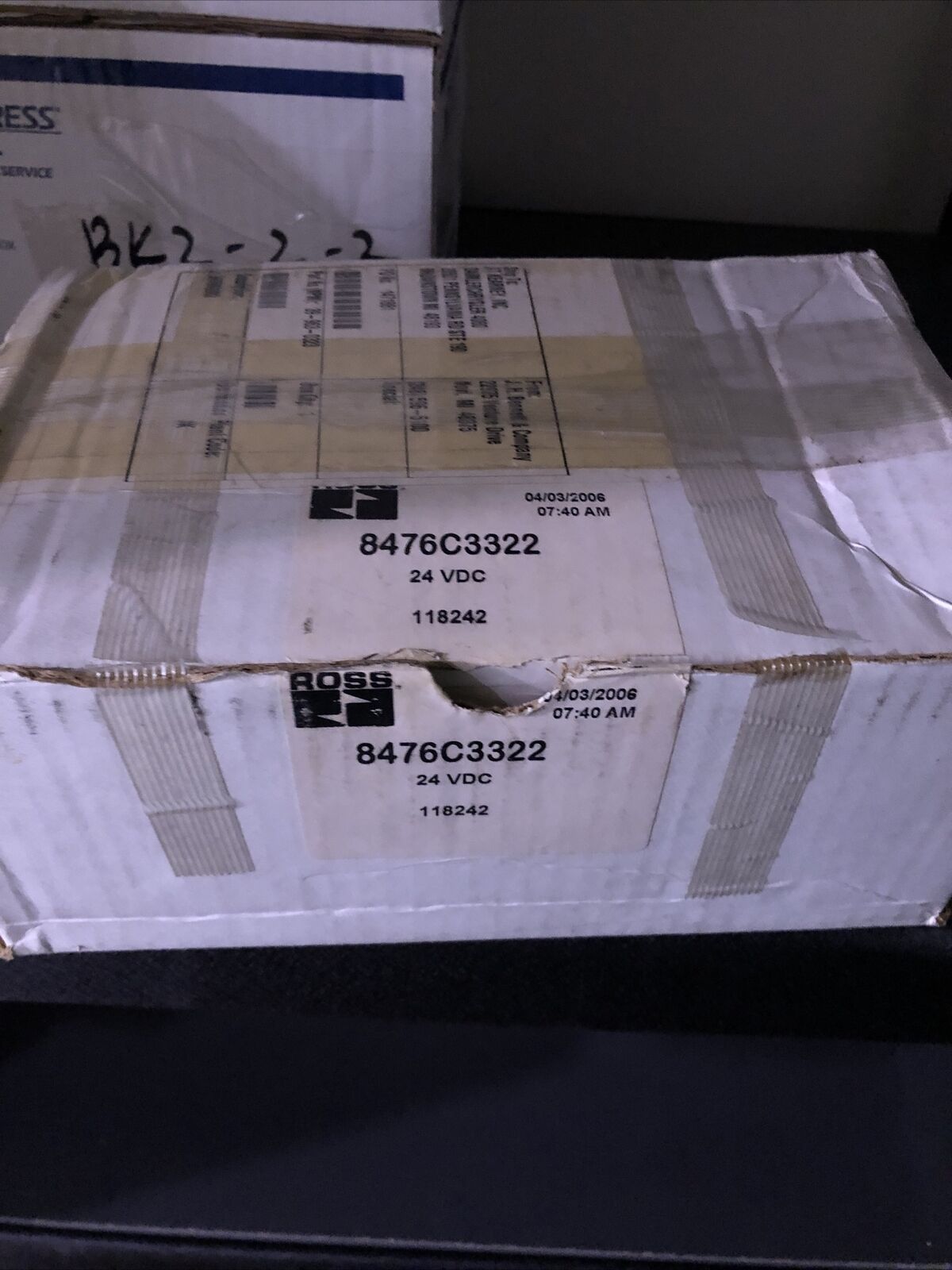 New Ross Controls 8476C3322,Bar 2-10 24Vdc Pneumatic Solenoid Manifold Valve ,By