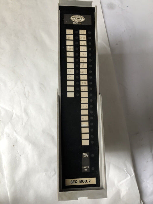 Colman Maco Pac Seq.Mod2,80Cc-11001-102-V-00  81Zz-02000,81Cc10111921000,Dk