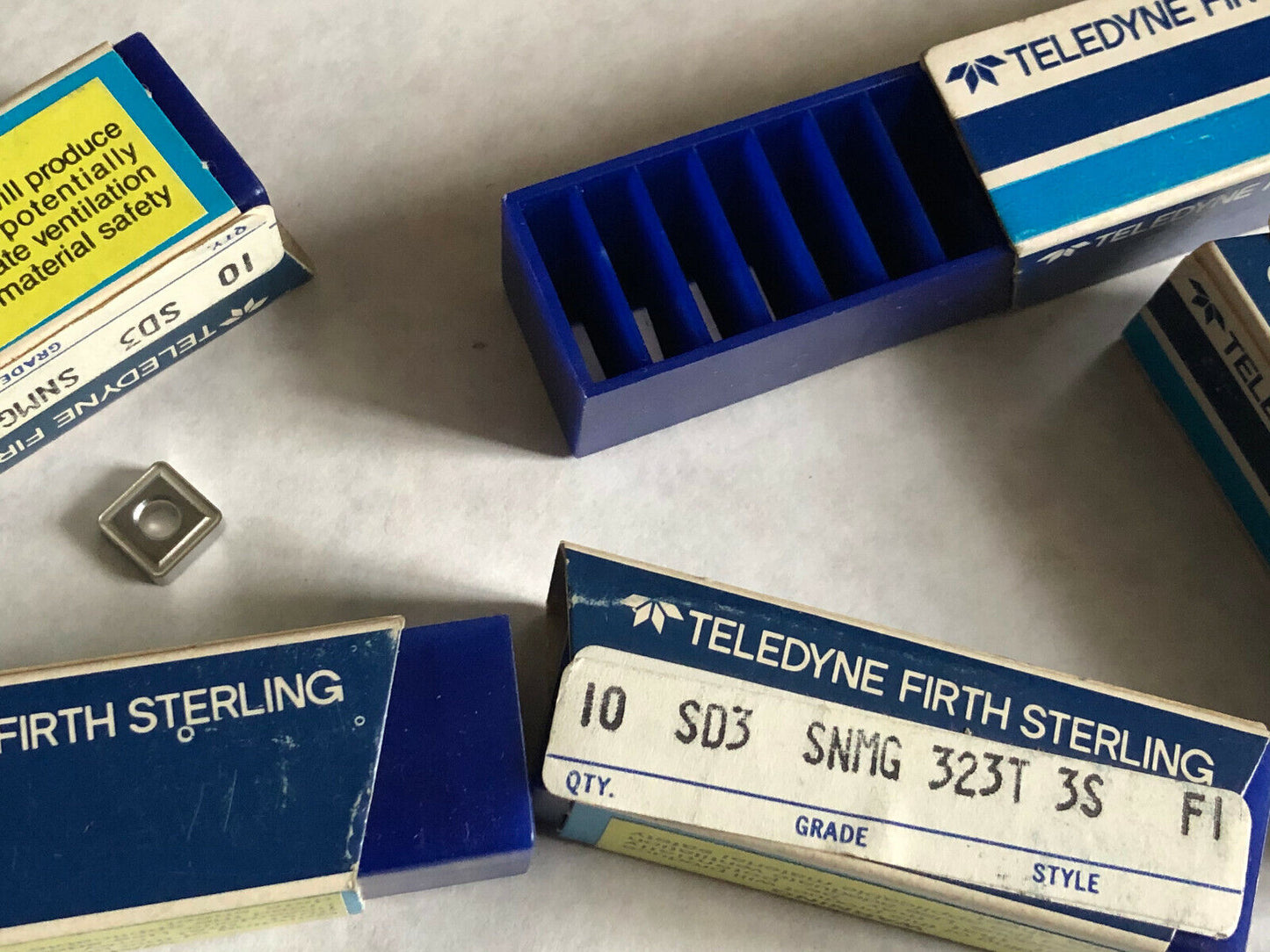 New Lot 50 Teledyne Firth Sterling Snmg-323T 3S F1 Cermet Inserts, Grade Sd3,Sv