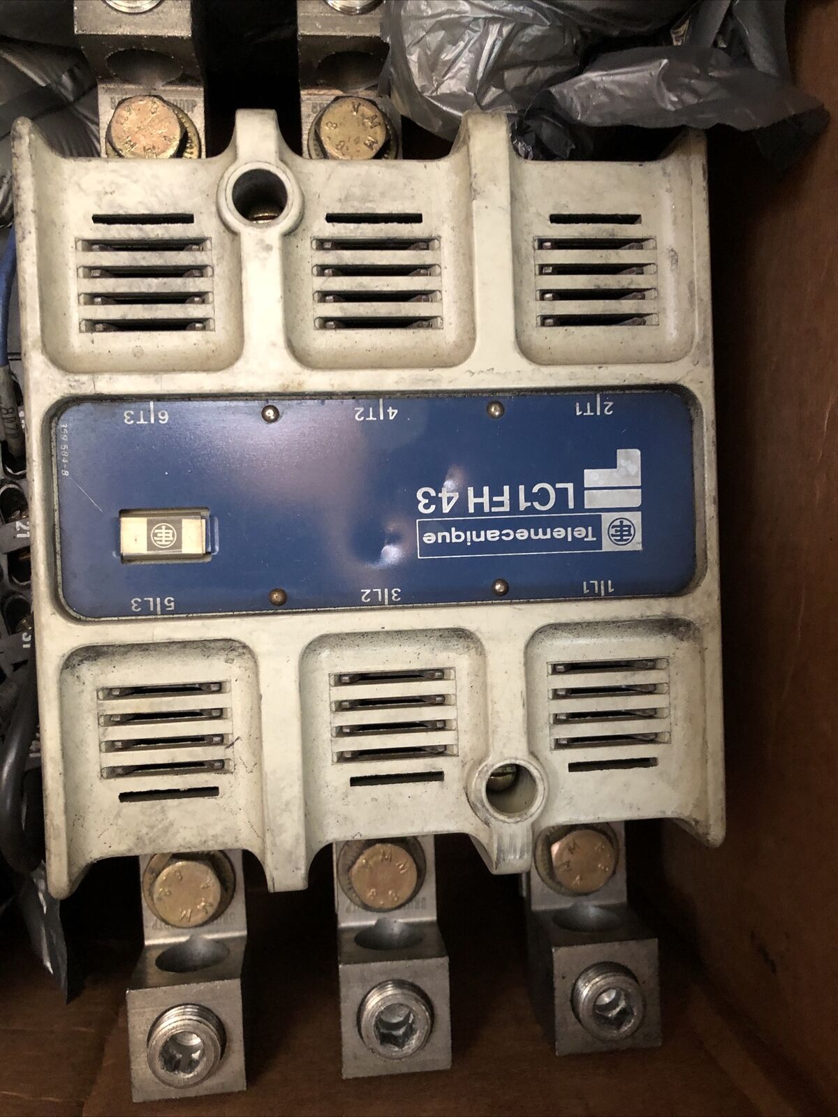 Telemecanique Lc1 Fh 43 Contactor, 200 Hp, 3 Phase, 600 Vac,Da