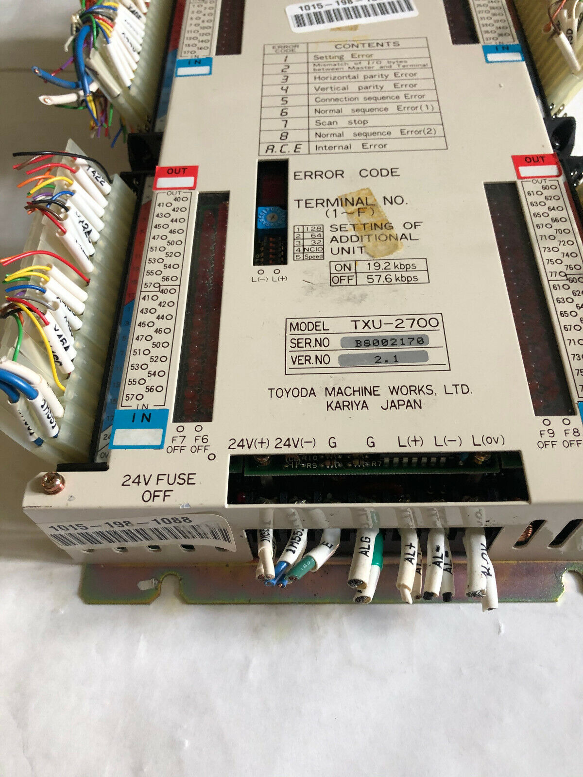 Toyoda Machine Txu-2700 Toyopuc 128Urt 2 Programming Module,Ax