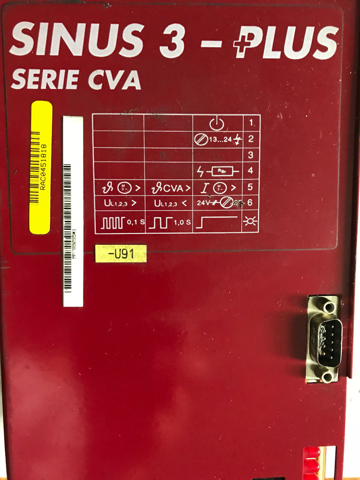 Meier Co Cva-A-406,B1211/C279/S-25.08.94 Servo Drive Sinus 3-Plus Serie Cva,Sj