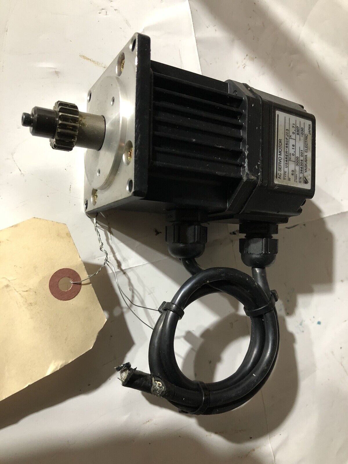 Yaskawa Electric Usarem-A5cfj13 Ac Servo Motor, 50 Watts,To
