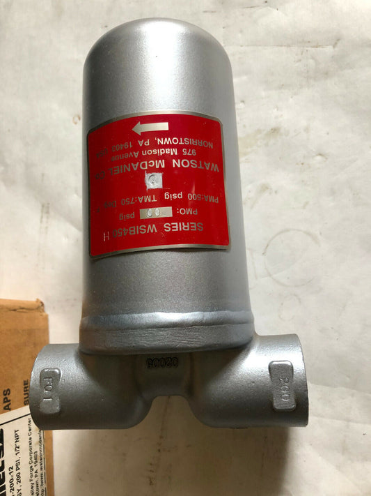 New 1/2" Watson Mcdaniel Wsib450 H,Wsibh-200-12,02005,Cf3 Bucket Steam Trap,Ac