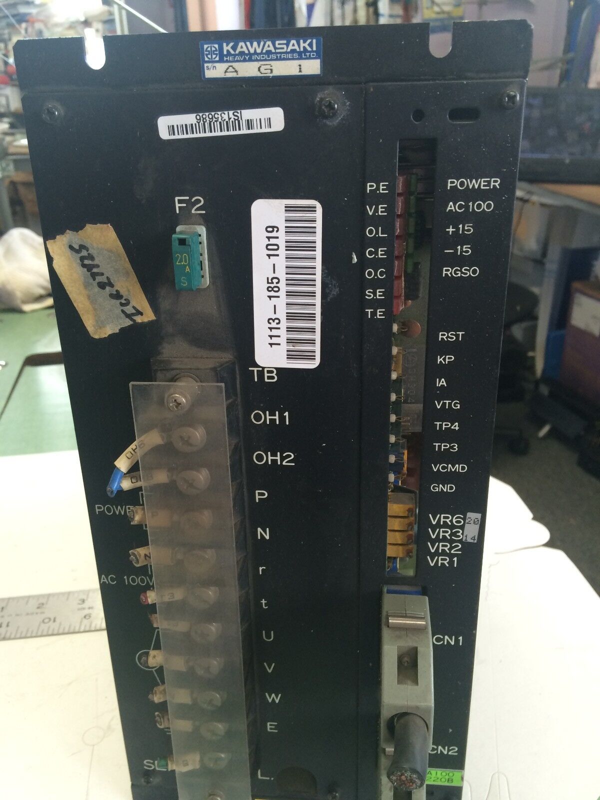 Kawasaki Sanyo Denki 27Ba100fft30c Servo Amplifier Ag1,Bl Super A100,Bg
