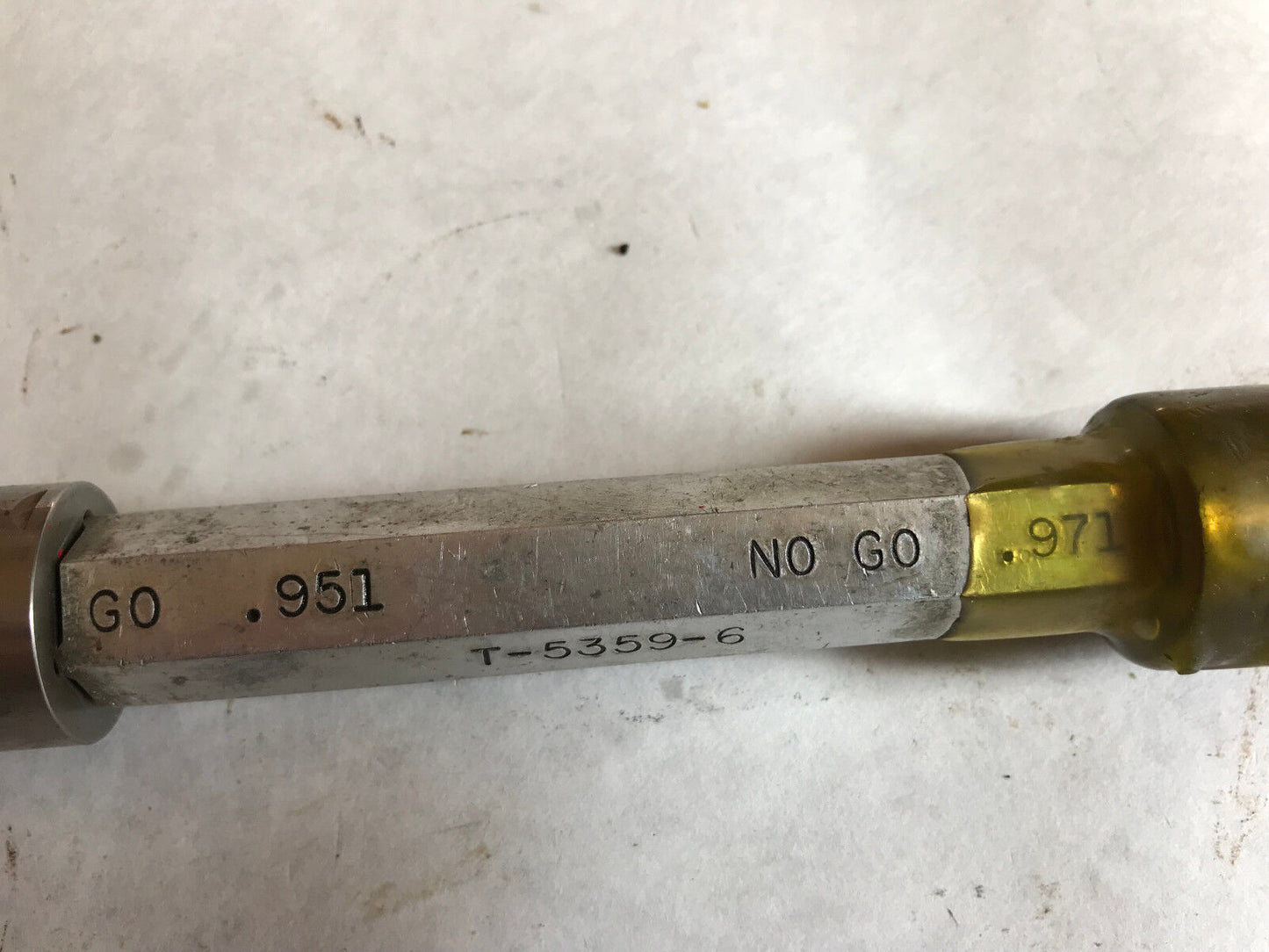 The Pipe Machinery 951,971 Inspection Gage Go No Go Plug Gage .951 .971,Ag