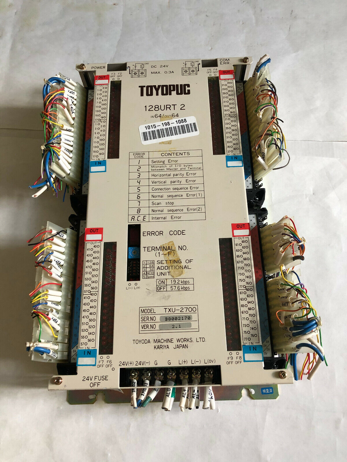 Toyoda Machine Txu-2700 Toyopuc 128Urt 2 Programming Module,Ax