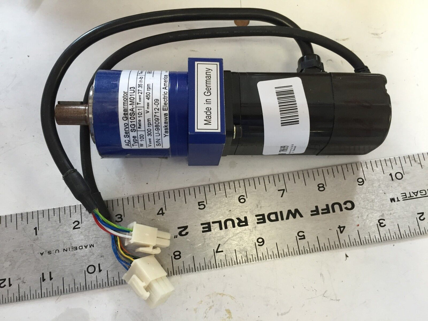 Yaskawa Sg10sa-M01u3,Sgm-01U3b4l,Lf 050-Mcd-1C-111 Ac Servo Motor,Gearmotor,Sc