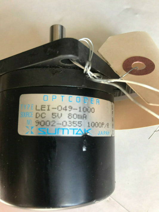 Sumtak Opticoder Lei-049-1000 Rotary Encoder,9002-0355 1000P/R,Sf