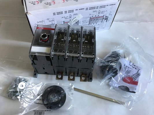 New Abb Os160d03w,1Sca022730r6650 Switch Fuse 160A 690V 3-Nap. Os160d03w-71,Aj