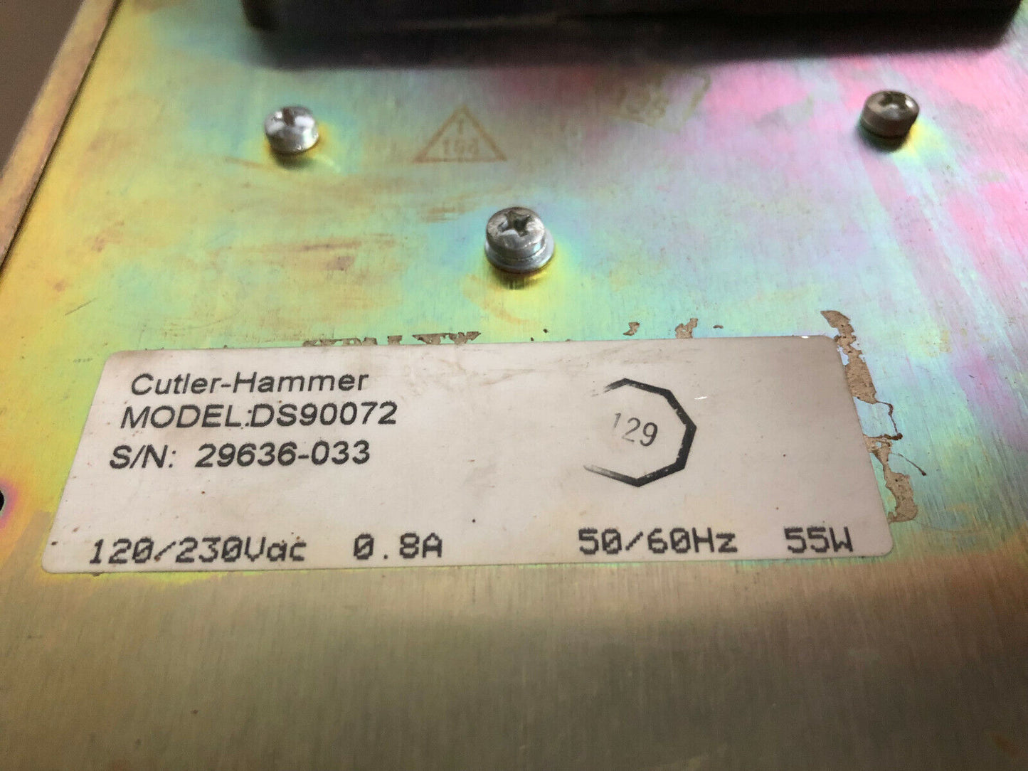 Cutler Hammer Ds90072 D7a Industrial Pc,Cutler Hammer D7a,Sg