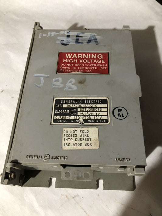 G.E. Ds3820ci2ad21c,General Electric Ds3820c12ad21c Current Isolator Box,Tn