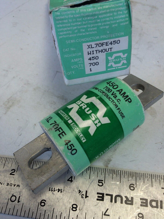 New Bussmann Xl70 Fe 450 Fuse 450Amp 700Volt Brush Xl70fe450 ,Cw
