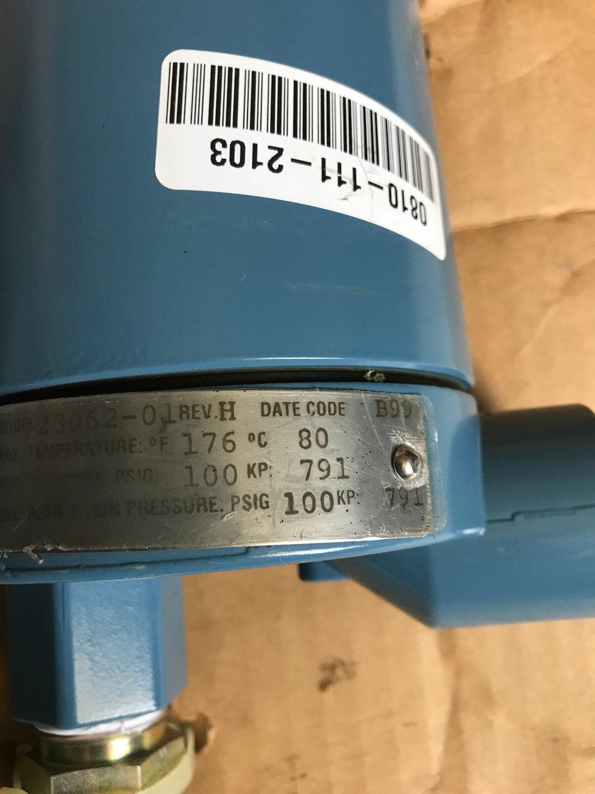 New Rosemount 23062-01 Rev H  B99 3/4" Npt Transmitter Sensor,Eu