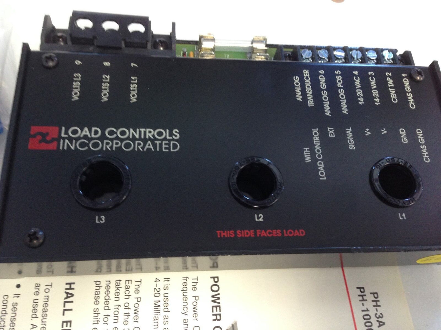 New Load Controls Inc. 460V 10A 0-10V Ph-3A Power Cell With 241-4-2371,Dg