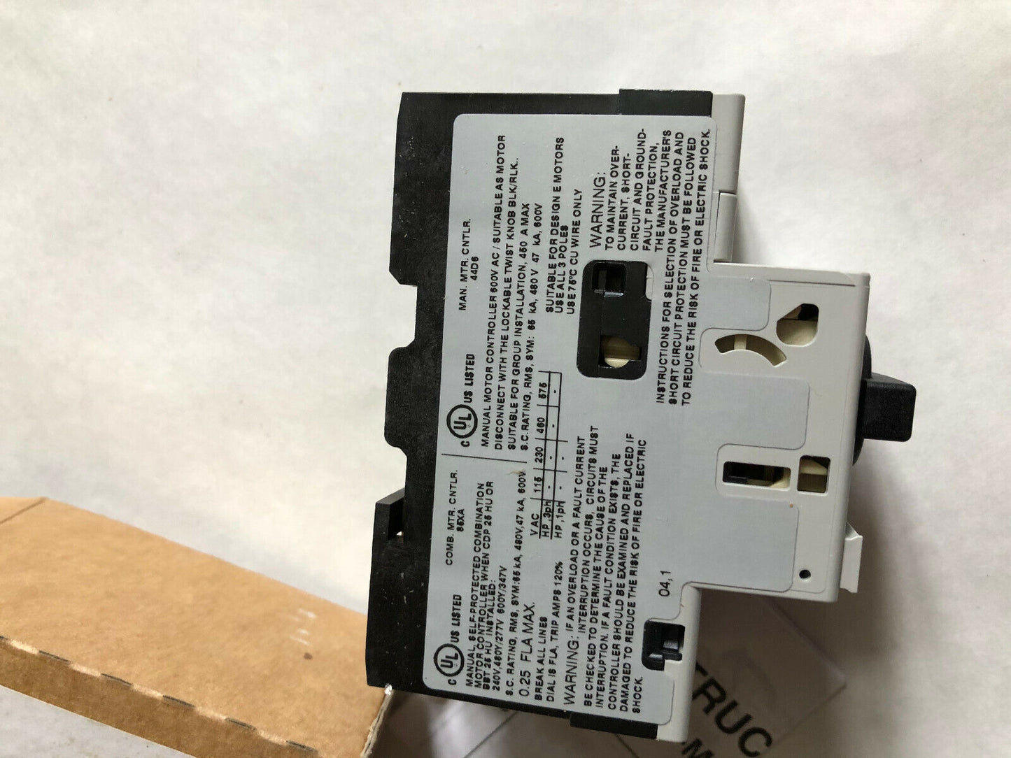 New Danfoss Cti 25M,47B3141 Circuit Breakers Danfoss Cti 25M 0.16-0.25A Motor,Bj