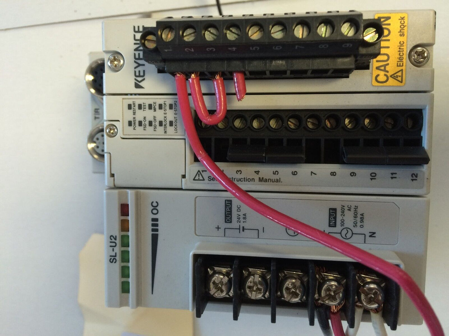 Keyence Safety Power Supply Interface Control Sl-U2,Sl-R11,Op-42365,Sf