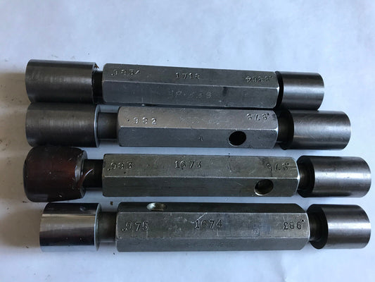 Lot The Pipe Machinery Go No Go Plug Gage .9834,.9864,.982,.979,.983,.975,Sa