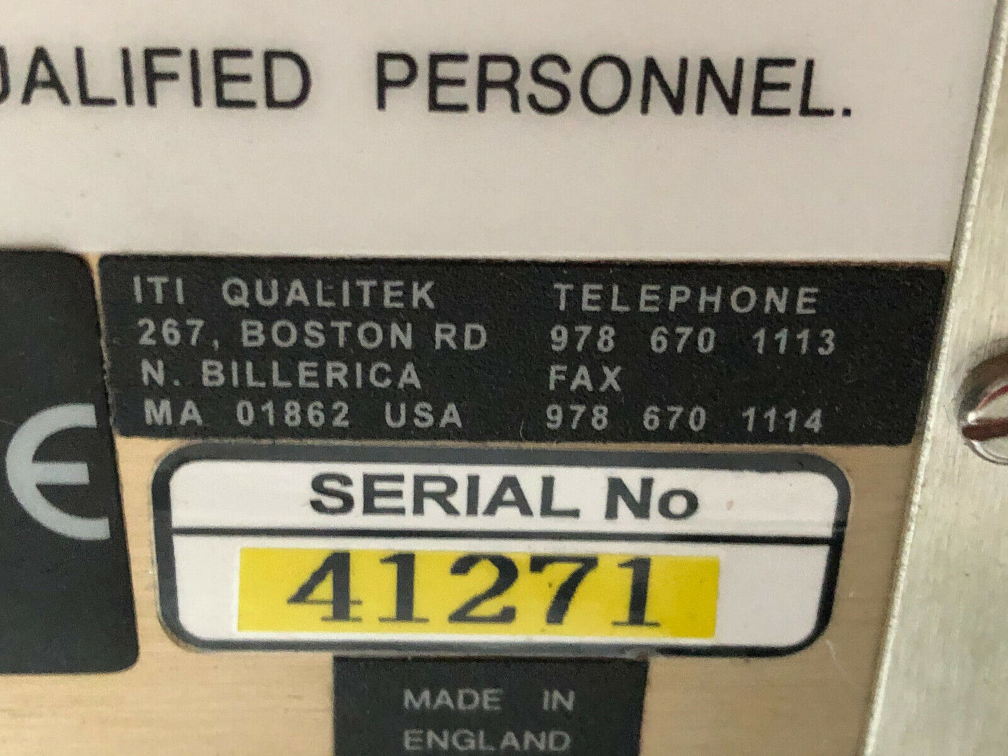 Iti Qualitek Q624 Leak Test Controller,Iti Qualitek 624,En