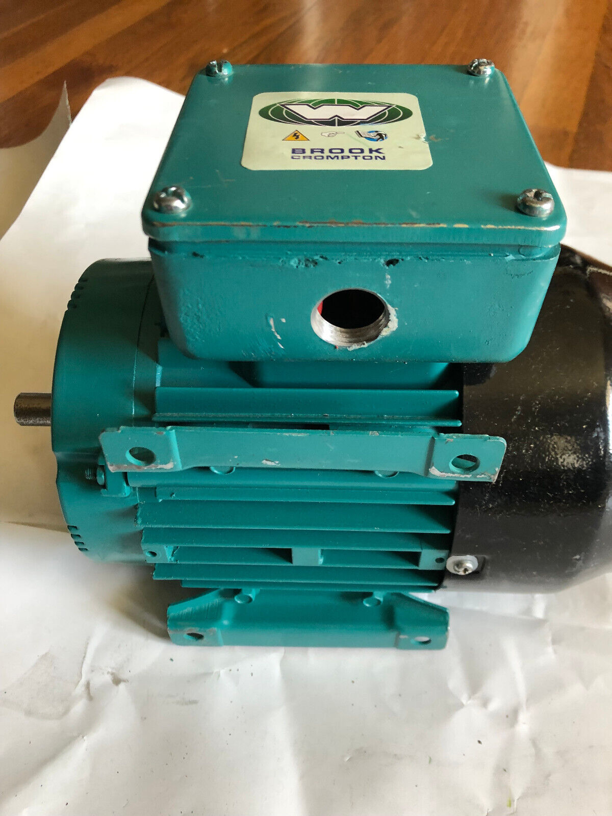 New Brook Crompton Wa6n.25-2,Wa6m.25-2 Inverter Duty Motor. 0.25Hp, 1140Rpm,Aa