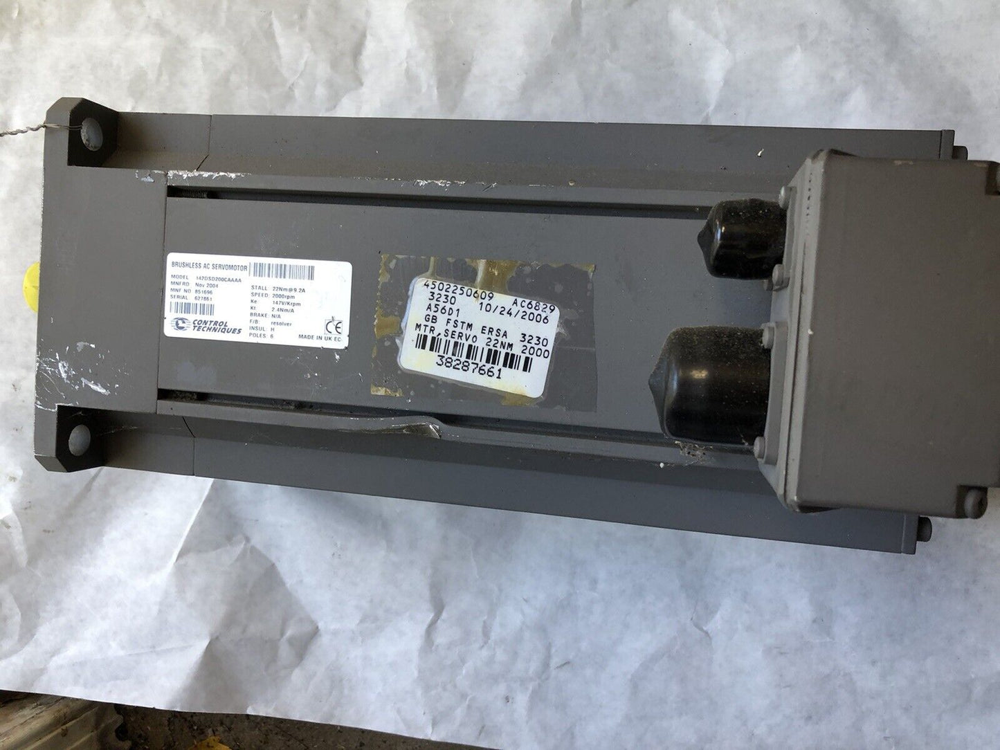 New Control Techniques 142Dsd200caaaa Ac Servo Mo,Dutymax Ds Motor, 147 Vac,Te
