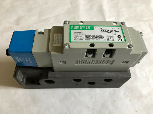 Numatics I23ba43bmq00061 Pneumatic Valve 123Ba43bmq00061 236-384B 24Vdc 4W,Av