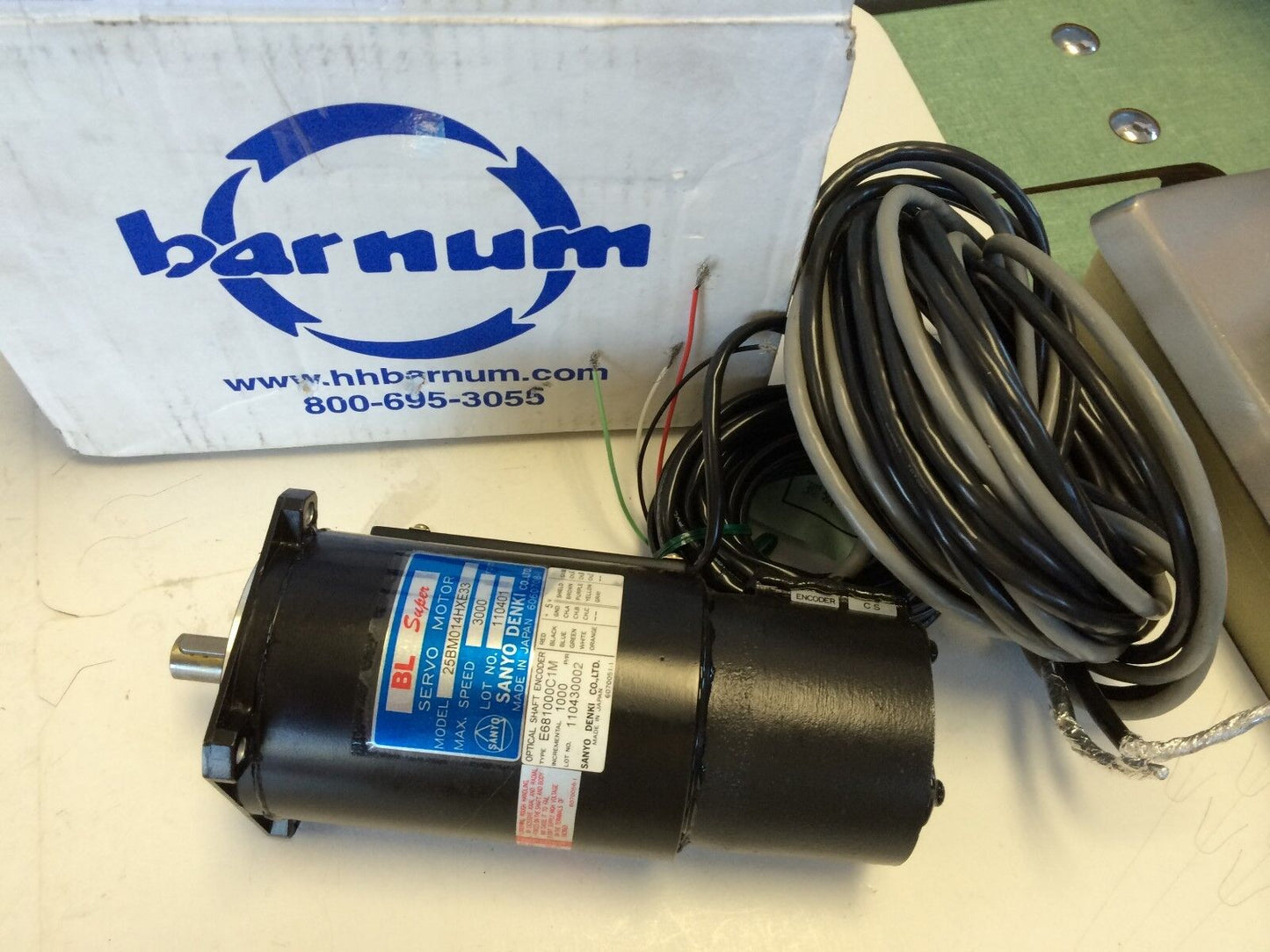 New Sanyo Denki 25Bm014hxe33 Bl-Super Servo Motor,E681000c1m,14Mm,Fg
