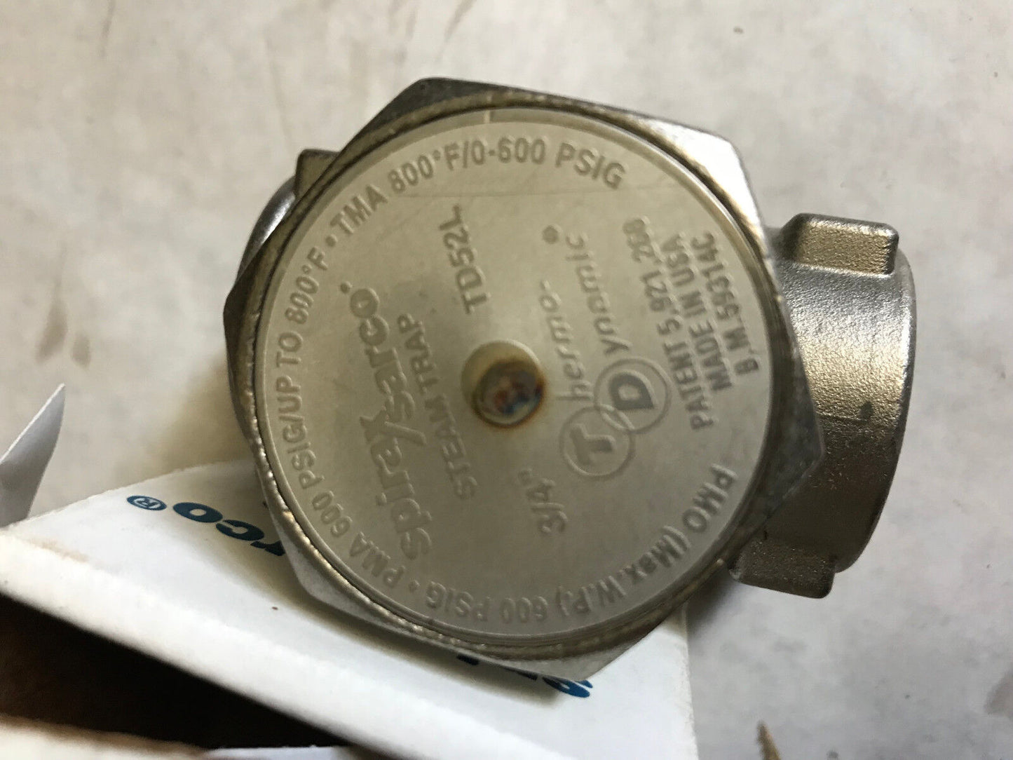 3/4" Spirax Sarco Td52l,B.M 59314C Thermo-Dynamic Steam Trap Live Steam,Eo,Tg,Bu