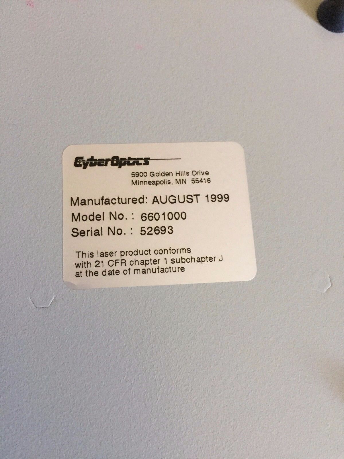 Cyber Optics 6601000,Cyberoptics 6601000 Driver Mux Assembly,Ea