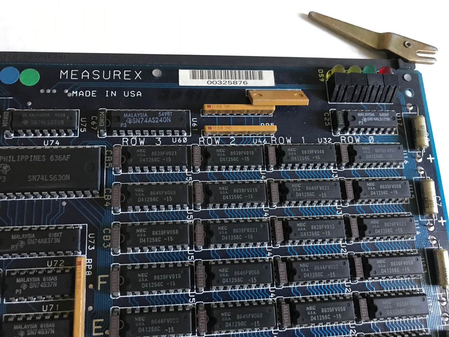 Measurex Pcb Board Assy No 05353100 Ecc Memory-2Mb,Ax