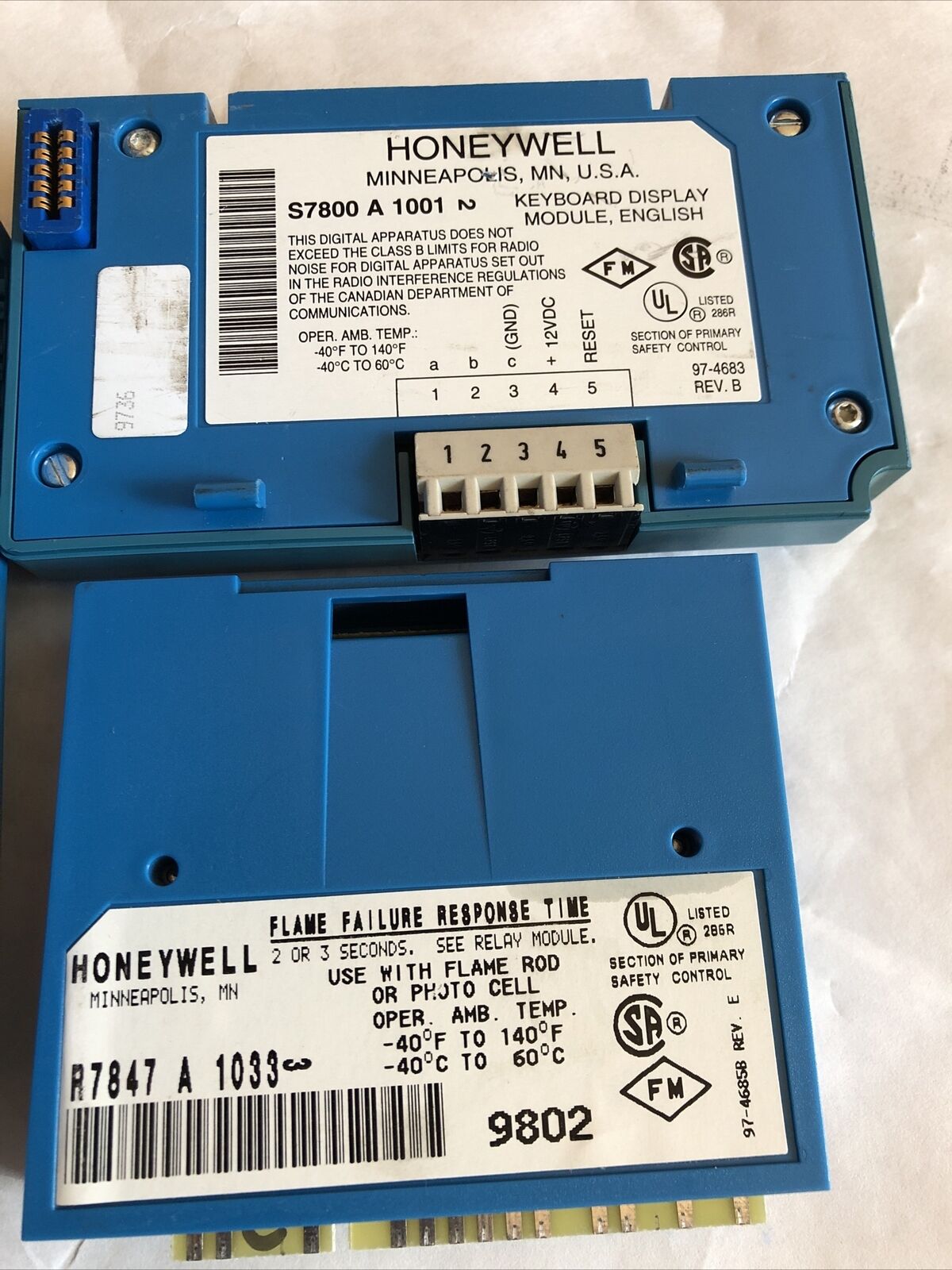 New 1 Set Honeywell Rm7800l1053,S7800a1001,R7847 A 1033,S7800a1013,Es