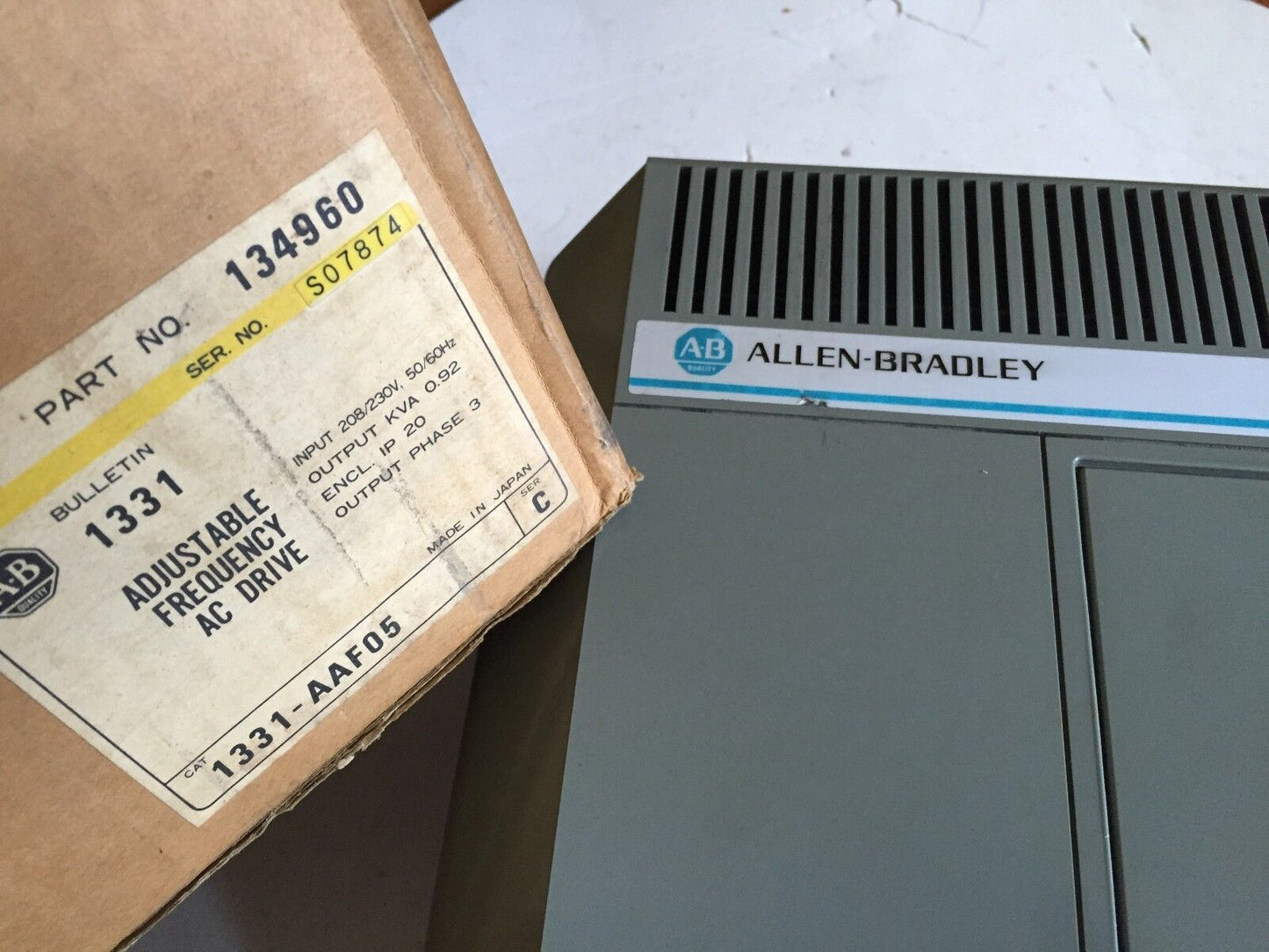 New Allen Bradley 1331-Aaf05 Drive 1/2Hp 230V Nema Type 1,Fb