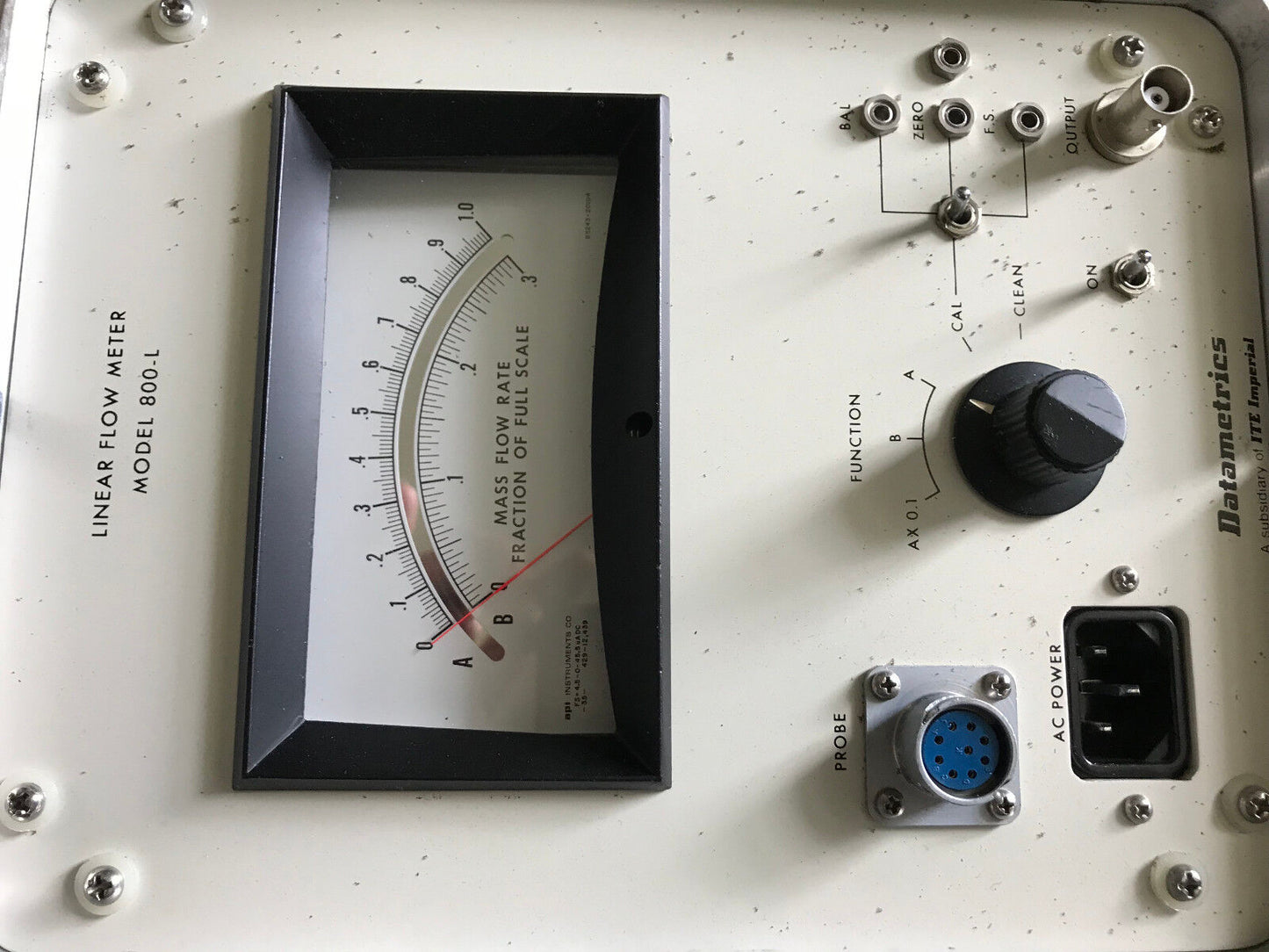 Datametrics/Ite Imperial Typr 800-Lm Linear Flow Meter Model 800-L ,En