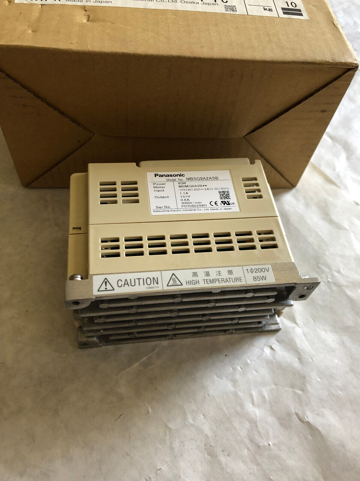 New Matsushita Electric Mbsg9a2asb,Panasonic Mbsg9a2asb Servo Drive,Cw