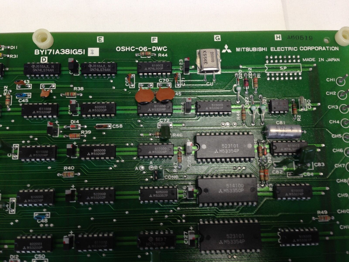 Mitsubishi Oshc-06-Dwc, By171a381g51 Circuit Board,Cnc,Edm,Db
