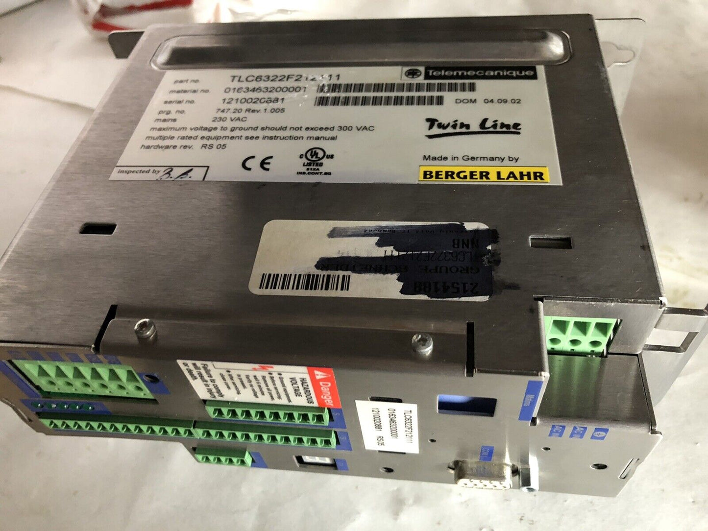 Telemecanique Tlc6322f212111,0163463200001 Berger Lahr,Se