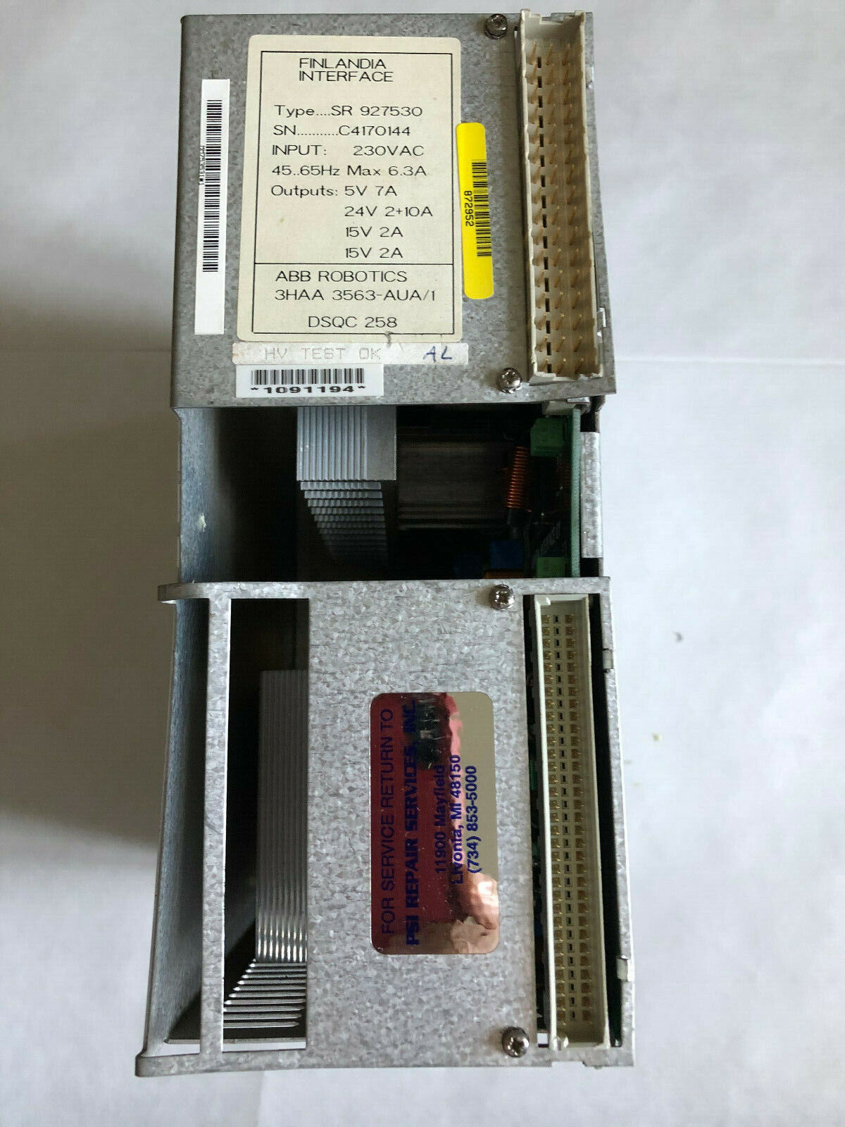 Abb Dsqc 258,Sr-927530,3Haa-3563-Aua-1 Finlandia Interface Power Supply,Da,Tc