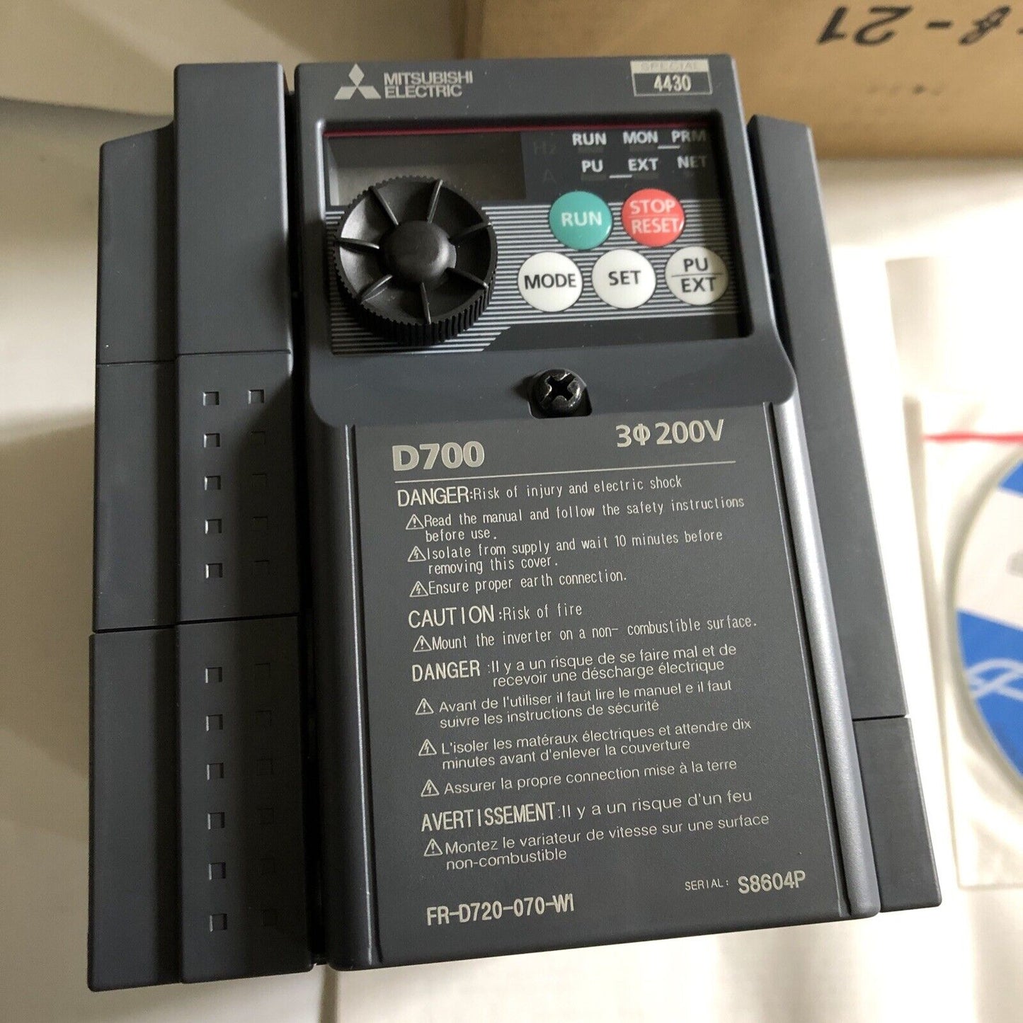 New Mitsubishi Electric Fr-D720-070-W1,Mitsubishi Electric Fr-D720-070-Wi,Ff